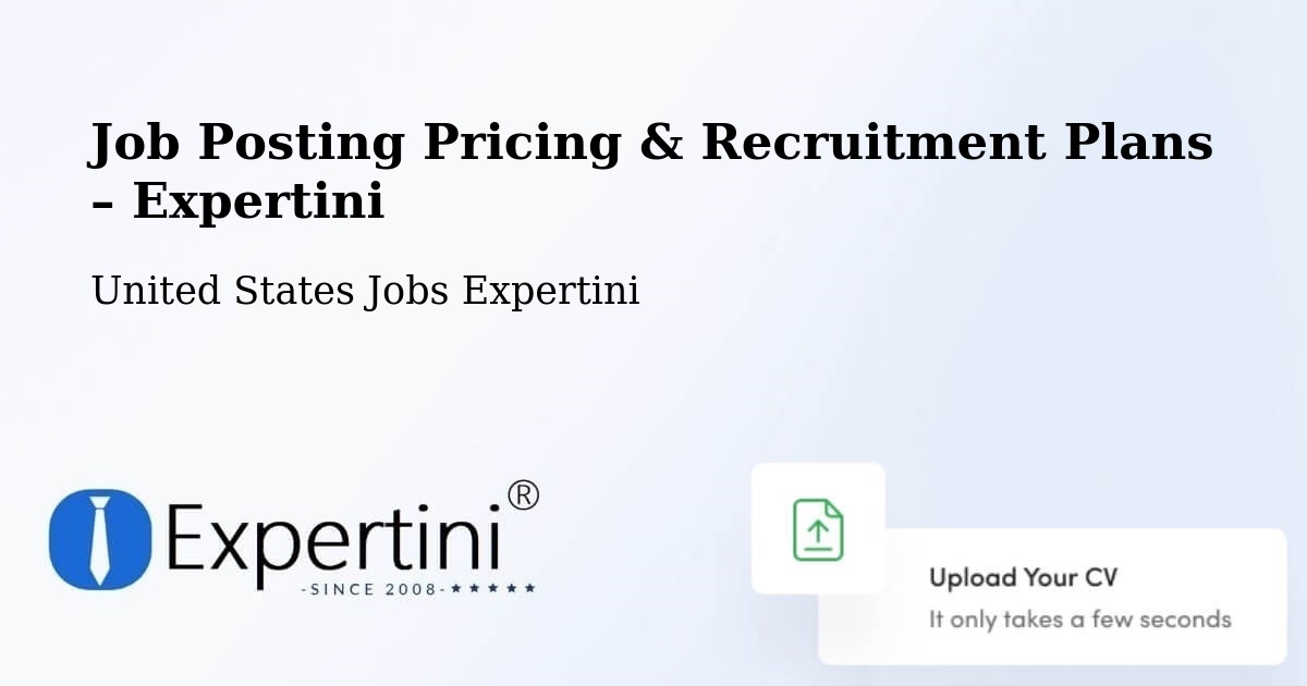 Job Posting Pricing & Recruitment Plans – Sandpoint - Sandpoint, United States Jobs Expertini